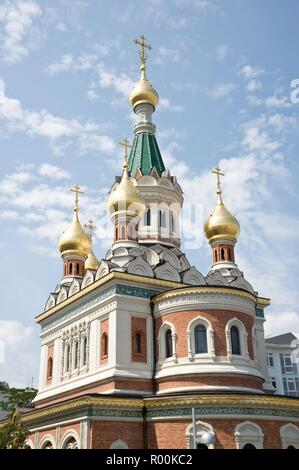 Wien, Russisch Orthodoxe Kathedrale Zum Heiligen Nikolaus - Wien, Russisch-orthodoxe Kathedrale Stockfoto