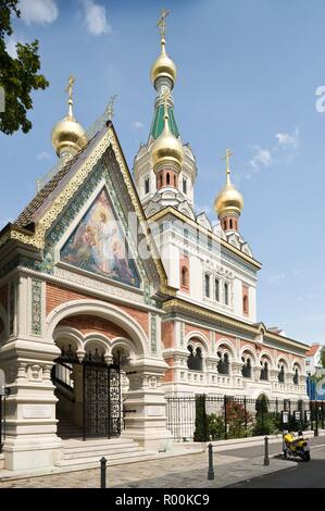 Wien, Russisch Orthodoxe Kathedrale Zum Heiligen Nikolaus - Wien, Russisch-orthodoxe Kathedrale Stockfoto