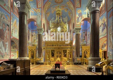 Wien, Russisch Orthodoxe Kathedrale Zum Heiligen Nikolaus - Wien, Russisch-orthodoxe Kathedrale Stockfoto