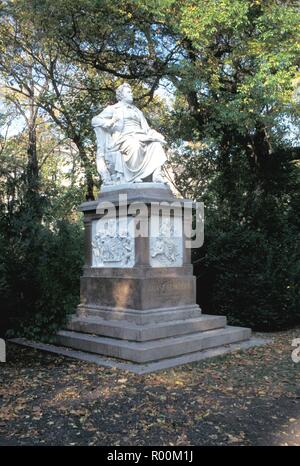 Wien, die Denkmal Franz Schubert im Stadtpark - Wien, Franz Schubert Statue Stockfoto
