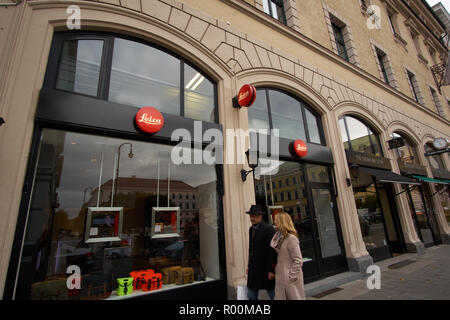 München, Deutschland, September 15, 2018: Leica store in München. Stockfoto