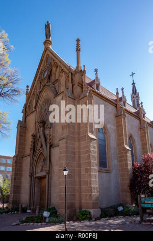 Loretto Kapelle in Santa Fe - Home der wundersamen Wendeltreppe Stockfoto