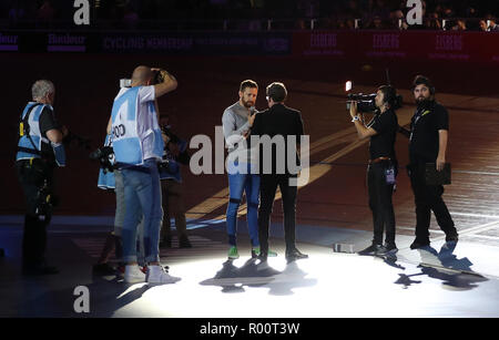 Sir Bradley Wiggins und Matt Stephens Stockfoto