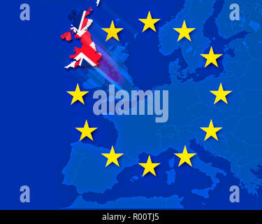 DIGITAL-Konzept: Brexit Stockfoto