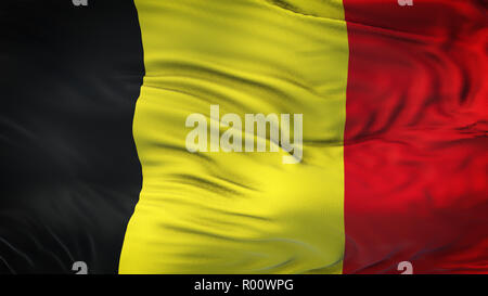 Belgien realistische Wehende Flagge Hintergrund Stockfoto