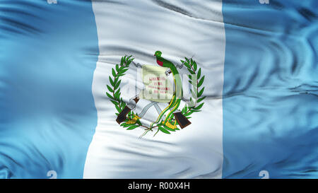 GUATEMALA realistische Wehende Flagge Hintergrund Stockfoto