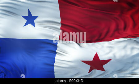 PANAMA realistische Wehende Flagge Hintergrund Stockfoto