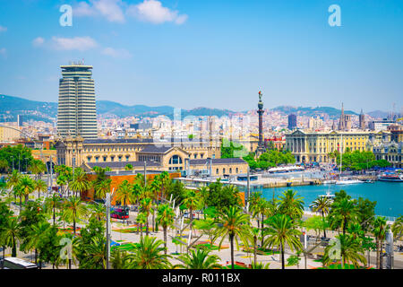 Hafen von Barcelona, Spanien Stockfoto