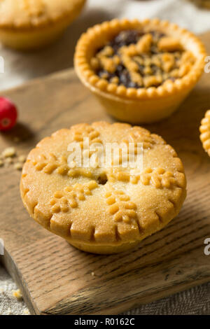 Hausgemachte Mini Hackfleisch Kuchen für die Feiertage Stockfoto