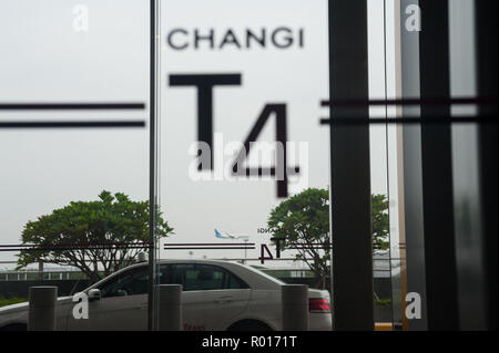 Singapur, Republik Singapur, neues Terminal 4 am Flughafen Changi Stockfoto