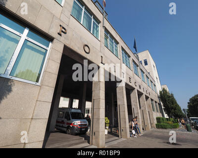 TURIN, Italien - ca. September 2018: Politecnico di Torino Turin Bedeutung Politechnic School Stockfoto