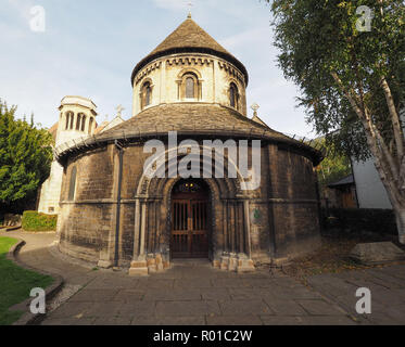 Anglikanische Kirche des Heiligen Grabes aka die runde Kirche in Cambridge, Großbritannien Stockfoto