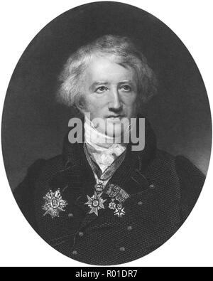 Baron Georges Cuvier (1769 - 1832) Jean Léopold Nicolas Frédéric, Baron Cuvier, bekannt als Georges Cuvier, französischer Naturforscher und Zoologe, manchmal auch als "Gründungsvater der Paläontologie' Stockfoto