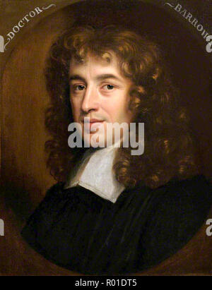 Isaac Barrow (1630 - 1677) englischer christlicher Theologe und Mathematiker Stockfoto