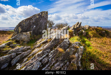 Roc'h Trevezel Gipfel der Bretagne, Frankreich, Europa Stockfoto