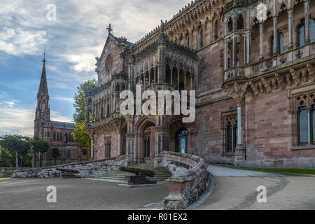 Comillas, Palast des Sobrellano, Kantabrien, Spanien, Europa Stockfoto