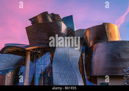 Guggenheim Museum, Bilbao, Baskenland, Spanien, Europa Stockfoto