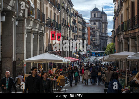 Madrid, Calle de Toledo, Spanien, Europa Stockfoto