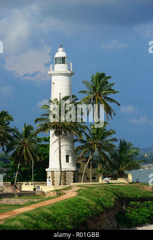 Leuchtturm in der alten holländischen Fort, Galle, Sri Lanka Stockfoto