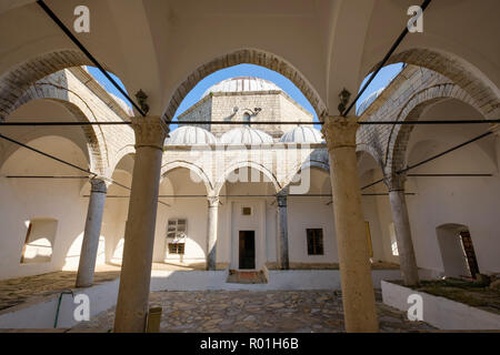 Innenhof, Leitung Moschee, Xhamia e Plumbit, Shkodra, Shkodra, qark Shkodra, Albanien Stockfoto