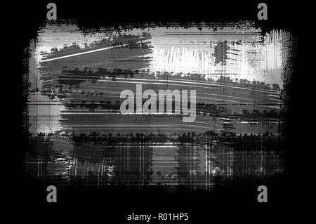 Schwarz lackiert und Weiß Abstrakt Hintergrund Digital erstellt Stockfoto