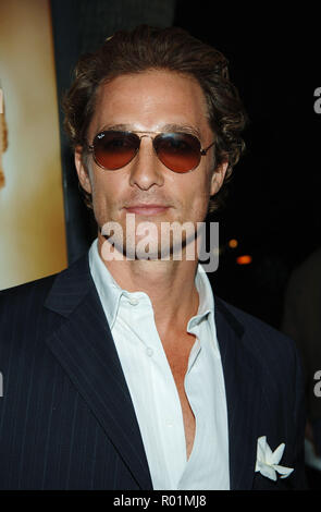 Matthew McConaughey Ankunft auf dem Zwei für das Geld Premiere auf der Samuel Goldwyn Theater in Los Angeles. September 26, 2005.05 McConaugheyMatthew 012 Red Carpet Event, Vertikal, USA, Filmindustrie, Prominente, Fotografie, Bestof, Kunst, Kultur und Unterhaltung, Topix Prominente Fashion/Vertikal, Besten, Event in Hollywood Leben - Kalifornien, Roter Teppich und backstage, USA, Film, Stars, Film Stars, TV Stars, Musik, Promis, Fotografie, Bestof, Kunst, Kultur und Unterhaltung, Topix, headshot, vertikal, eine Person aus dem Jahr 2005, Anfrage tsuni@G Stockfoto