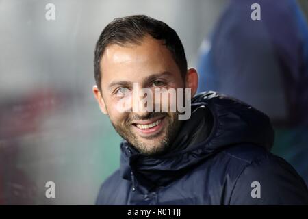 Furth im Wald, Deutschland. 31 Okt, 2018. firo: 31.10.2018 Fußball, 1.Bundesliga, Saison 2018/2019, DFB-Pokal, Tasse, 1.FC Köln Köln - FC Schalke 04 Domenico Tedesco, Porträt | Quelle: dpa/Alamy leben Nachrichten Stockfoto