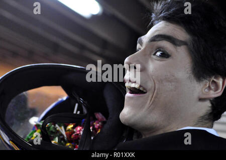 Sao Paulo, Brasilien. 31 Okt, 2018. HALLOWEEN BRASILIEN 2018: Junge Kleid Kostüm Halloween am 31. Oktober 2018 in São Paulo, Brasilien £ feiern. Credit: Cris Fafa/ZUMA Draht/Alamy leben Nachrichten Stockfoto