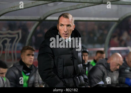 Kilmac Stadion, Dundee, Großbritannien. 31 Okt, 2018. Ladbrokes Premiership Fußball, Dundee gegen Celtic, Keltischer Manager Brendan Rodgers Credit: Aktion plus Sport/Alamy leben Nachrichten Stockfoto