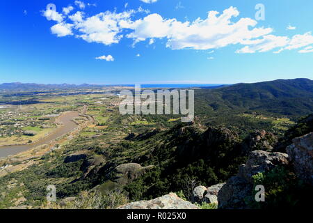 Rocher de Roquebrune-sur-Argens, 83, Var, Cote d'Azur, PACA, Stockfoto