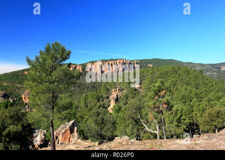 Falaises de Colle Rousse, le Blavet, Var, 83, Provence-Alpes-Côte d'Azur Stockfoto