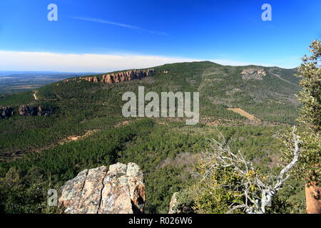 Falaises de Colle Rousse, le Blavet, Var, 83, Provence-Alpes-Côte d'Azur Stockfoto