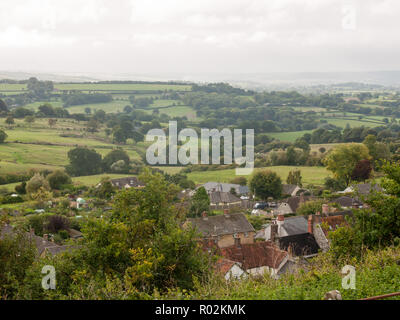 Shaftesbury Dorset wunderschöne grüne Landschaft Blick nach draußen vista Horizont bedeckt Natur, Dorset, England, Großbritannien Stockfoto