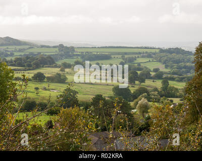 Shaftesbury Dorset wunderschöne grüne Landschaft Blick nach draußen vista Horizont bedeckt Natur, Dorset, England, Großbritannien Stockfoto