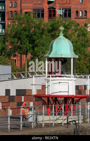 Leuchtturm, Ubersee Viertel, HafenCity, Hamburg, Deutschland, Europa Stockfoto