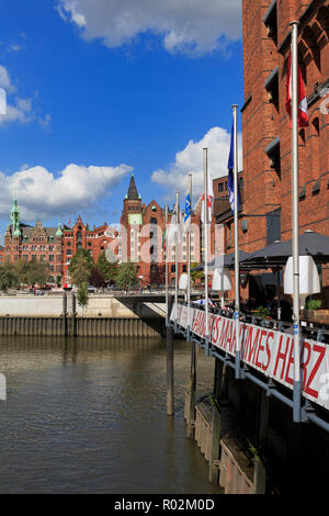 Maritime Museum Cafe, HafenCity, Hamburg, Deutschland, Europa Stockfoto
