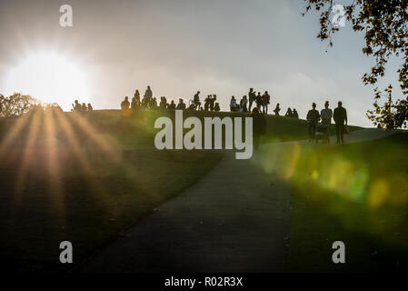 Die Aussicht von Primrose Hill, London Stockfoto