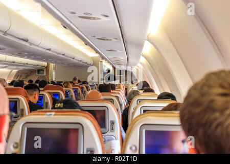 In Singapore Airlines Airbus A330 Flugzeug Stockfoto