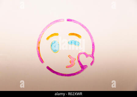 Küssen Emoji Stockfoto