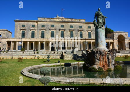 Corfu Palace, Korfu Stockfoto