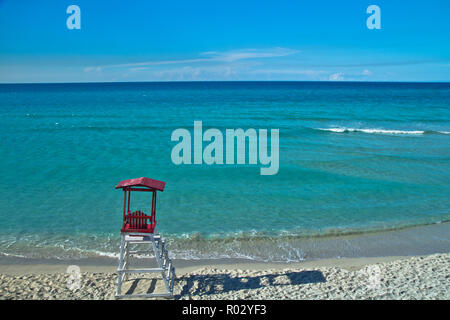 Varadero, eine atemberaubende Beach Resort Destination, die Kuba der schmalen Halbinsel Hicacos, ist ein beliebter Urlaubsort. Stockfoto