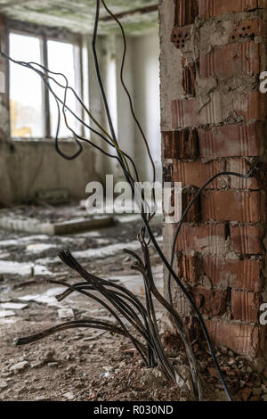 Eine alte, Decay, chemischen Lehre Museumsgebäude in der Tschechischen Republik Stockfoto