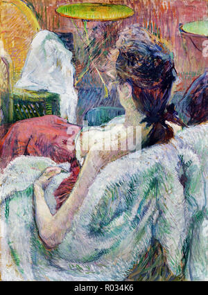 Henri de Toulouse-Lautrec, das Modell ruht 1889 Tempera mit Öl auf Pappe, J. Paul Getty Museum, Los Angeles, USA. Stockfoto