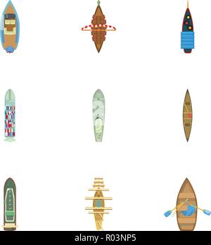 Sich frei zu schwimmen Symbole, Cartoon Stil Stock Vektor