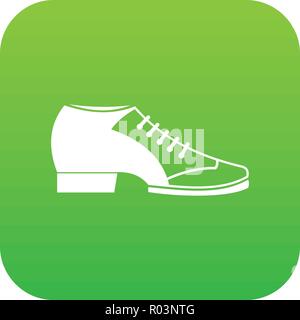 Tango schuh Symbol Digital Green Stock Vektor