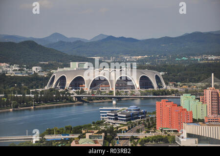 Pyongyang, North-Korea, 09/07/2018: Erste Mai Tag Stadion passt eine unglaubliche 250000 Menschen und Gastgeber der Mass Games in Nordkorea Stockfoto