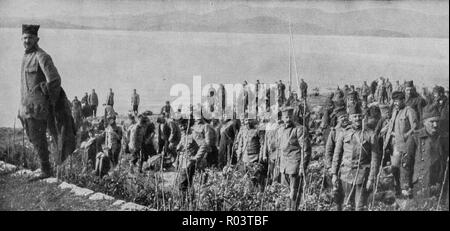 Serbische Armee Camp 1916 in Korfu, Griechenland Stockfoto