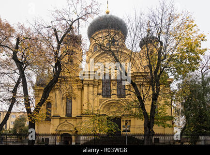 Ansicht der Metropolitan Kathedrale der Heiligen Maria Magdalena in Warschau, Polen Stockfoto
