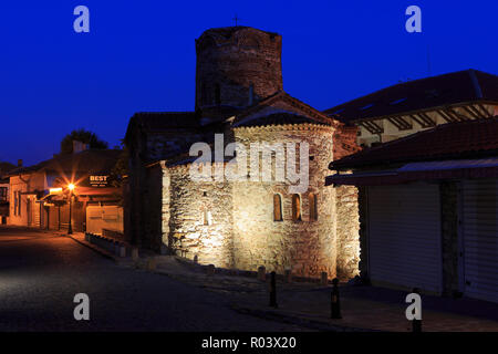 Die aus dem 11. Jahrhundert östliche Orthdodox byzantinischen Kirche des Heiligen Johannes des Täufers in Nessebar, Bulgarien Stockfoto