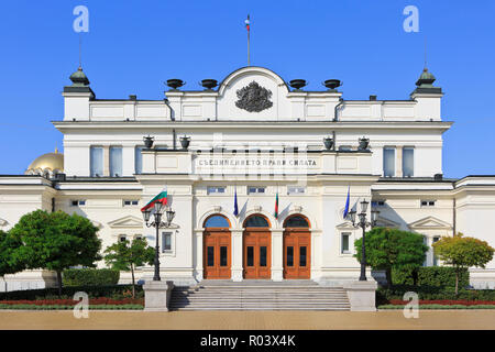 Die bulgarische Nationalversammlung Gebäude (1886) in Sofia, Bulgarien Stockfoto